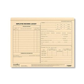 ComplyRight Employee Records Jacket – Standard, Letter Size | 11-3/4” x 9-1/2” | Recordkeeping Folders | 25 Pack