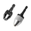 2 Piece Electric Grinder Drill Chuck, Hexagonal Drill Bit, Drill