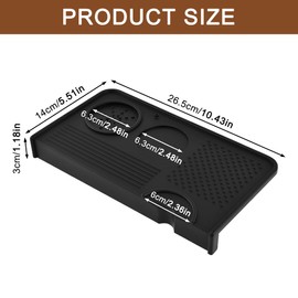 Espresso Tamping Mat Coffee Tamper Mat Silicone Portafilter Mats Barista Tamping Station Pad rotective Espresso Mats for Home & Café