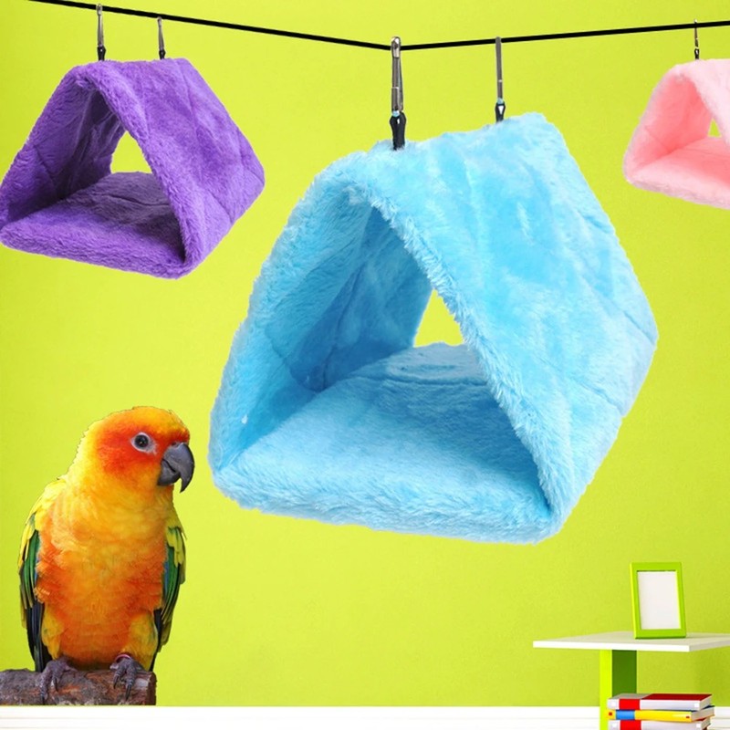 Parrot Triangle Hammock - Pure Color Parrot Parrotlet Winter Warmth