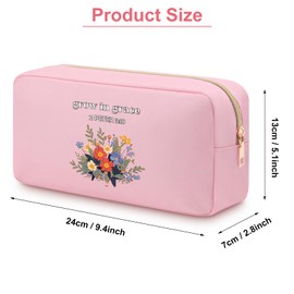 Christian Gifts for Women Religious Bible Verse Makeup Bag Motivational Religious Gifts for Mom Aunt Nurse Best Friend BFF Coworker Sister Baptism Catholic Gifts Oxford Cloth Cosmetic Zipper Pouch