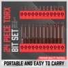 SEDY 24-Piece Security Torx Bit Set, Tamper Resistant Torx Bit