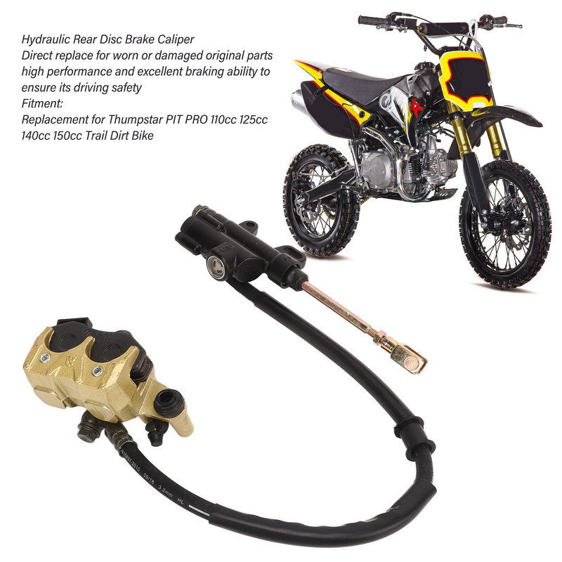 Hydraulic Rear Disc Brake Caliper System With Brake Pads Replacement