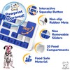 PeppyPawz Squeaky Interactive Dog Puzzle Slow Feeder Brain Toy for