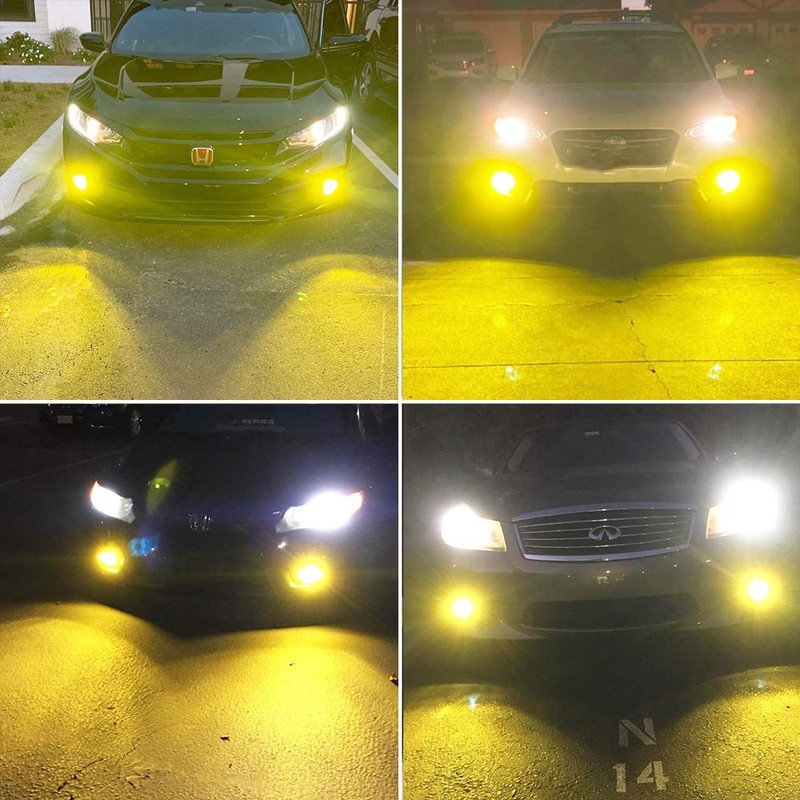 AUXLIGHT 2504 LED Fog Light DRL Bulbs, 2400 Lumens Extremely