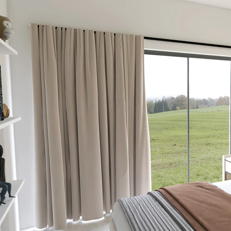 ZSHINE Curtain Tracks Ceiling or Wall Mounting Heavy-Duty Curtain Rails