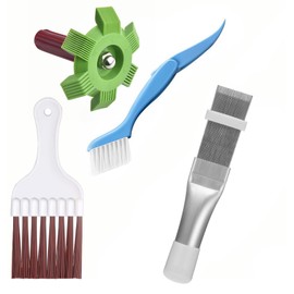 nalaina Air Conditioner Cleaning Fin Comb, Set of 4, Fin Comb, Condenser, Fin Cleaner, Air Conditioner, Fin Cleaner, Modification, Cleaning Tool, Air Conditioner Cleaning Brush, Popular, Multifunctional, Home and Commercial Use