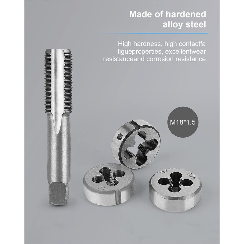 110 PCS Metric Tap and Die Set, M2-M18 Rethreading Kit