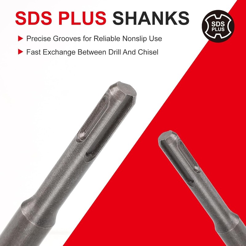 SDS Plus Chisel, 3-inch Wide Cranked Angled Bent Tile Removal