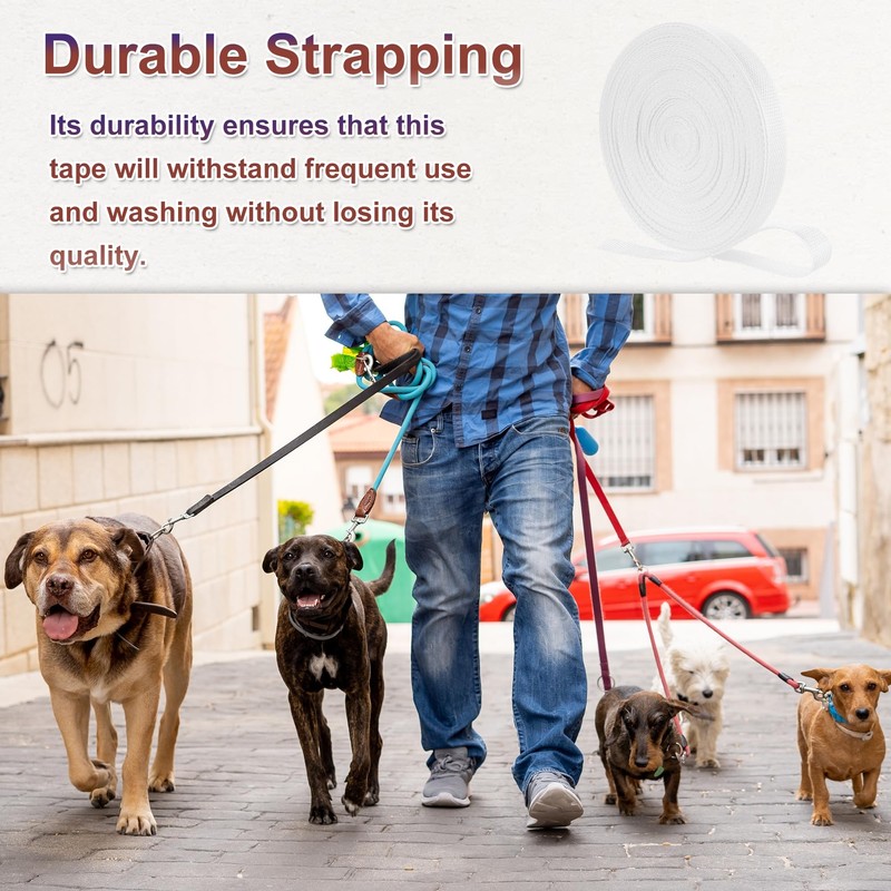 sourcing map Nylon Webbing Strap, 22 Yards x 5/8" Polypropylene