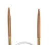 Seeknit Circular Knitting Needles, Bamboo, Beige, 40 cm x 12