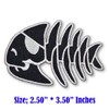 BB2Buy Black Fish Skeleton Pirate Bone Skull Sea Animal Embroidered