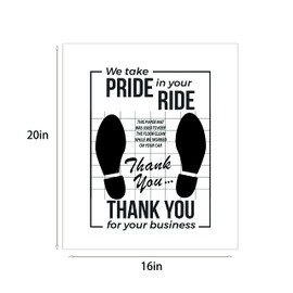 White Car Paper Floor Mats : Disposable Floor Cars Auto Vehicles Automotive Mat Covers Protector Detailing Detail Wash Temporary 16x20inch (50)