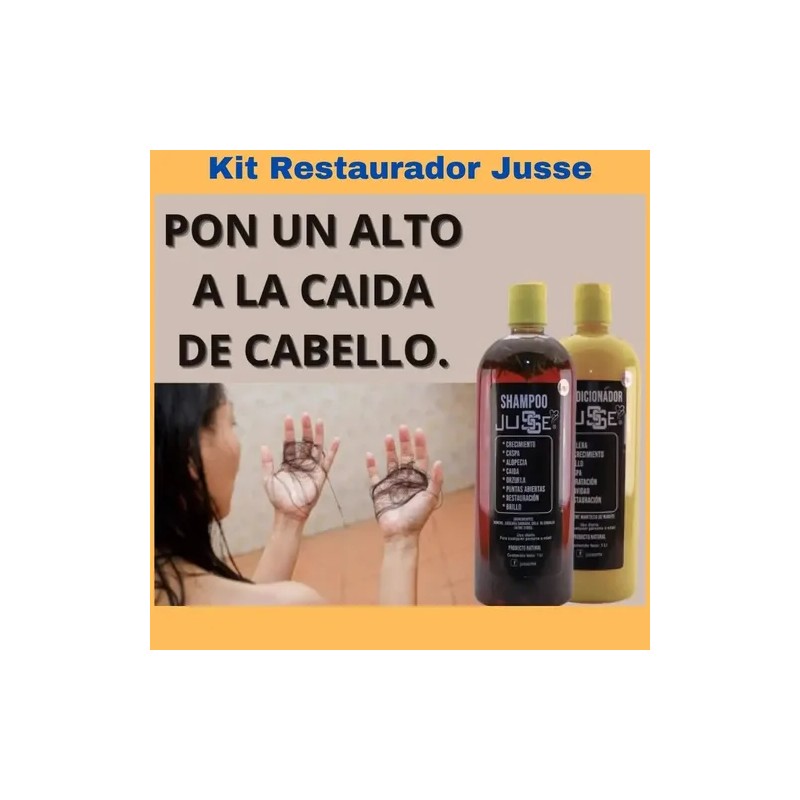 Kit 2 Shampoo + 1 Acondicionador Jusse
