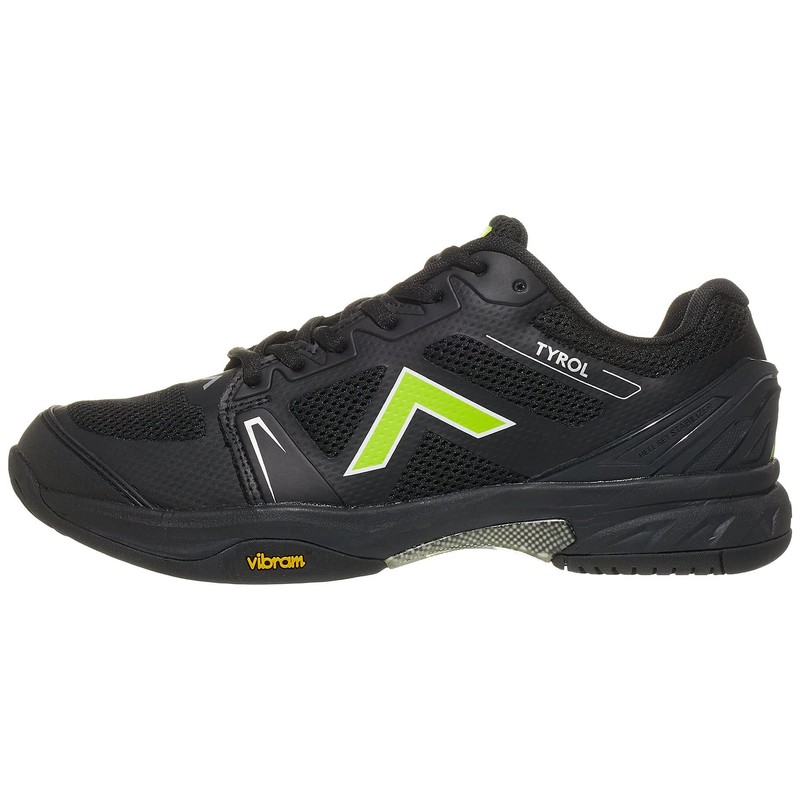 Tyrol Men's Drive V Pickleball Shoe (Black/Lime) (9)