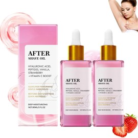 MUBILL Aceite de Fresa para Después del Afeitado 2PCS Suavidad y Cuidado Corporal