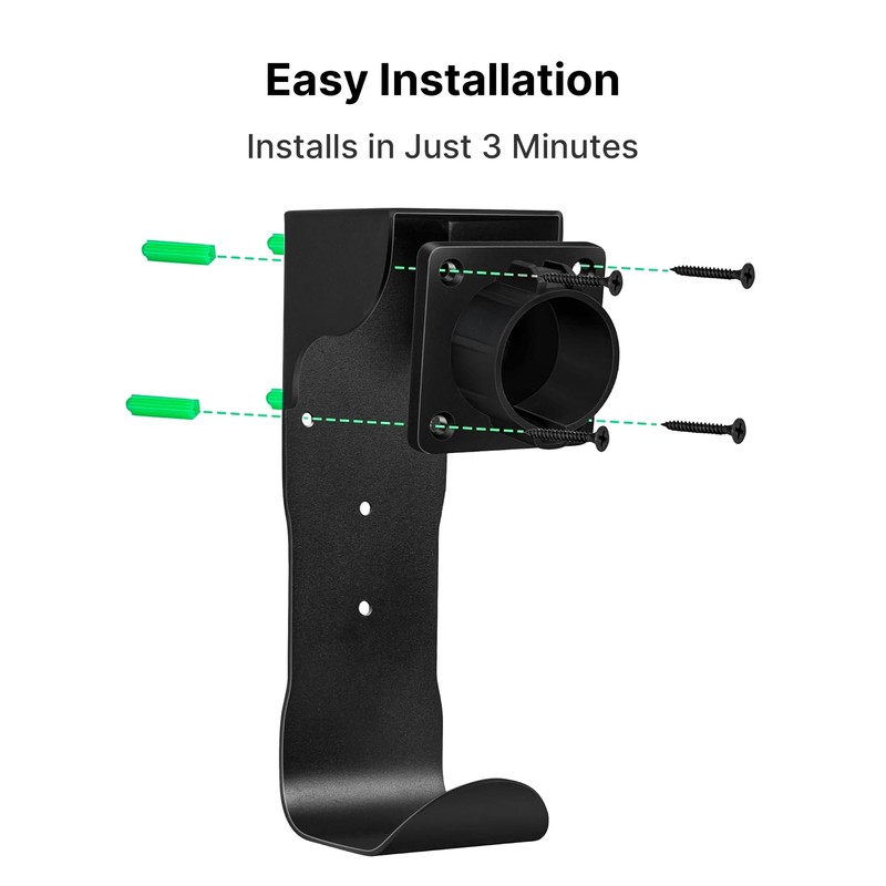 Autel EV Charger Holder, Wall-Mount Connector Nozzle Holster Dock with