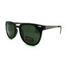 Vintage Retro Unisex Sunglasses Square Frame Retro Rewind Matte Black