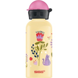 SIGG - Aluminium Kids Water Bottle - KBT Free as a bird - Leakproof - Lightweight - BPA Free - Climate Neutral Certified - Light yellow - 0.4L