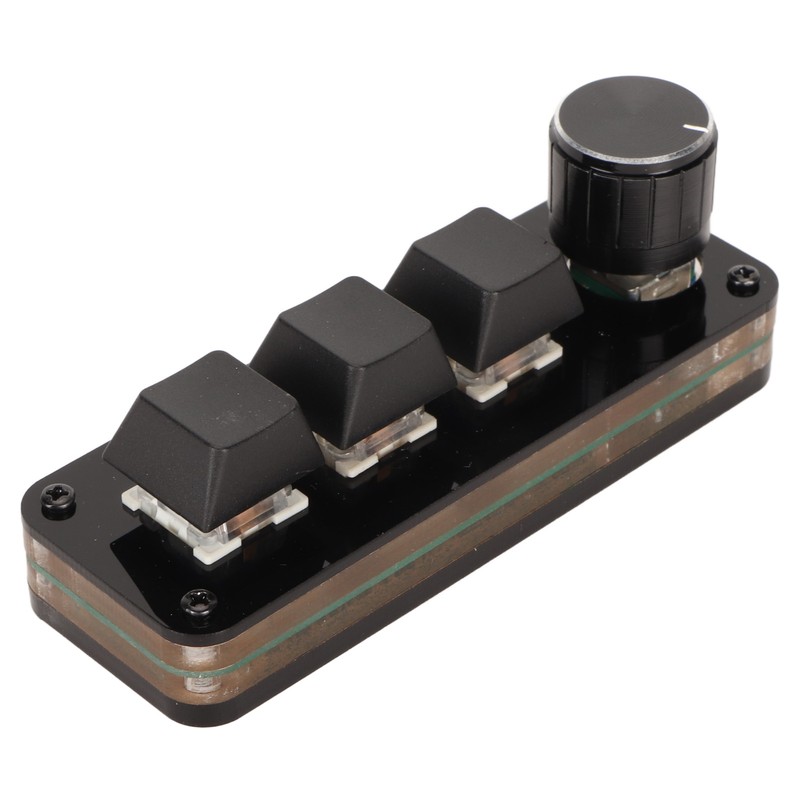 Mini 3 Key Keypad with Knob Custom Programming Hot Swappable