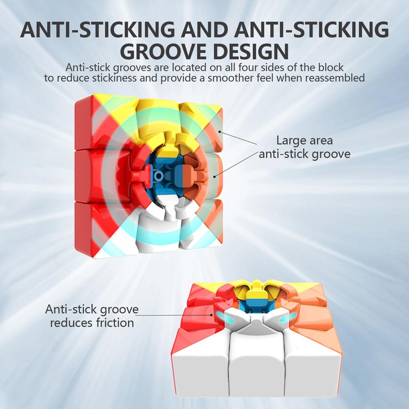 pclapora Rubik's Cube Magnetic Rubiks Cube 3 x 3, Speed