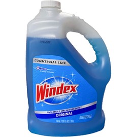 Windex Commercial Line Glass Cleaner Refill, Blue Original, 128 fl oz