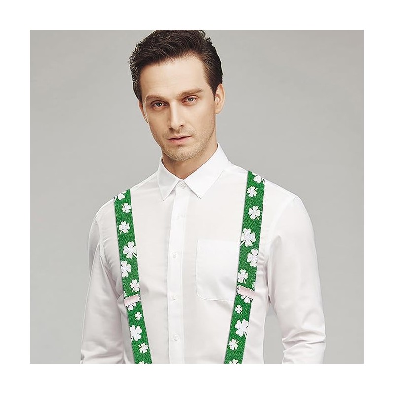HFMYGS St. Patrick Braces, Patrick's Day Accessories, Shamrock Braces Ideal