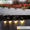 Melunar Solar Deck Lights, 6 Pack Waterproof LED Solar Step