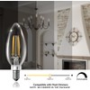 TJOY LED Candelabra Bulbs Dimmable, 60W Equivalent Chandelier Light Bulb,
