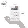 Asmix C1249W Calculator, Antibacterial Calculator, White, 12 Digits, Tax Calculator,