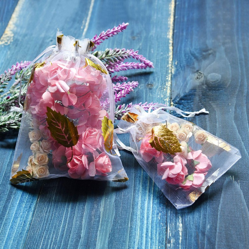 FiveSeasonStuff Organza Wedding Favours Gift Bags Jewellery Birthday Party Baby