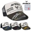 AVIREX United States 17093800 AVIREX Distressed Mesh Cap, Black