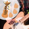 NAESM Wooden Guitar Pick Box with Stand - 6 Pcs