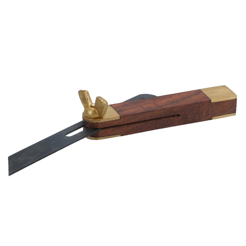 Mini Hardwood Sliding Bevel with Brass Inlay Carpentry Model Making
