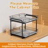 RCHYFEED Spice Organization for Cabinet,2 Tier Pull out Spice Rack