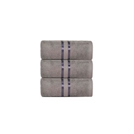 Dewall Maisons Premium 3-Piece Dark Grey Bath Towel Set, 27" x 54" - Ultra Soft & Absorbent 100% Cotton - Perfect for Body, Face, Hands - Spa-Like Bathroom Experience