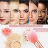 DUAIU Juego de 16 brochas de maquillaje profesionales con mango