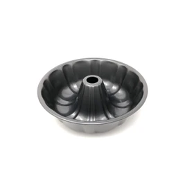 Chicago Metallic Bakeware CM16001CAN Professional Non-Stick 10" Fluted Tube Pan, Grey