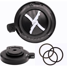 Ninja NC301 Ice Cream Maker Gaskets Replacement Seal Rings,Ninja Ice Cream Maker Outer Bowl Lid Gasket food grade silicone Ring Seal Rings,Compatible Ninja with NC299AMZ/NC301/NC300/NC201/NC101 Series