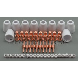 Air Plasma Cutting Cutter Consumables Extended Fit PT-31 LG40 Torch Cut-50D 60pcs