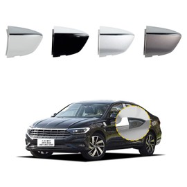 Goholy Car Exterior Door Handle Cap Compatible with VW Jetta 7 A7 mk7 2019 2020 2021 2022 2023 17A837879 17A837880 Door Handle Cover Accessories Lock Cap Seashell Gold with Electroplating