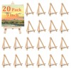 LISHINE 20 Pcs Wood Easel 9 Inch Easel Stand for