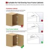STIANC 2 Pack Full Overlay Face Frame Soft Close Concealed