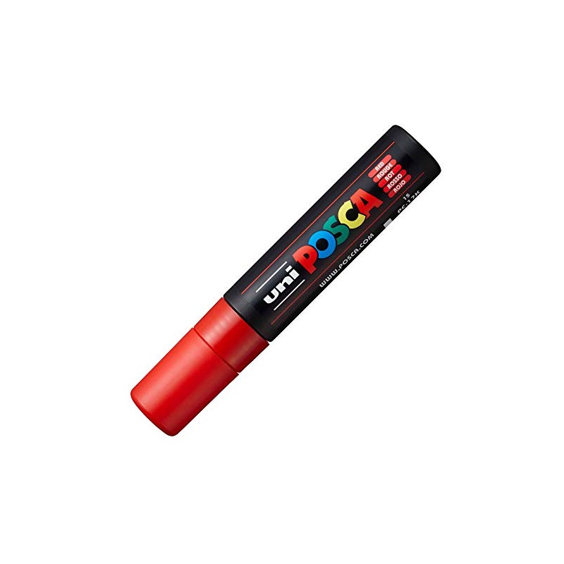 uni-ball Posca PC-17K Extra Broad Chisel Tip Marker - Red,