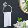 iBathUK Traditional Chrome Towel Ring Holder Wall Mount Round Bathroom