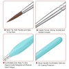 sourcing map 3pcs Detail Paint Brushes 6mm Pointed Tip 178mm