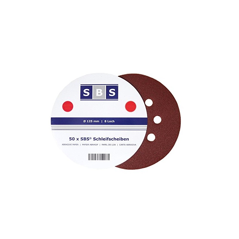 Shina 50 Velcro-Backed Sanding Discs Diameter 125 mm 8 hole