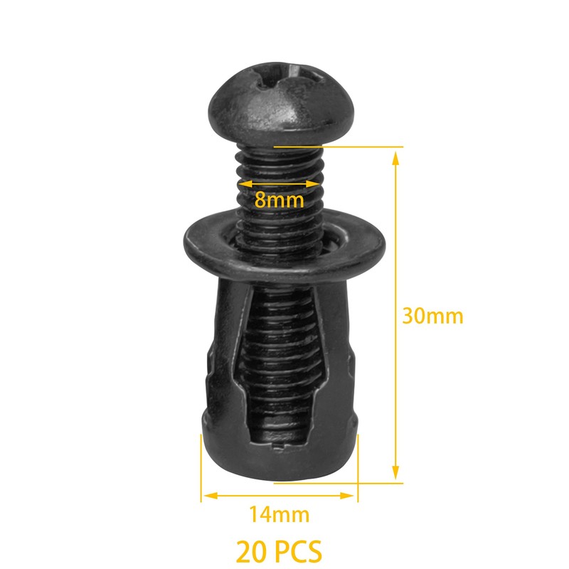 20 PCS Black Jack Nuts – Petal Expansion Rivet Nut
