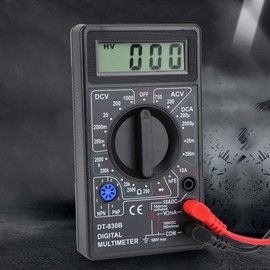 Fydun Digital Multimeter, DT-830B Multifunctional Portable LCD Digital Multimeter Amp Volt Ohm Tester Voltmeter Ohmmeter Meter