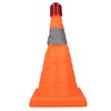 2 Set 30cm Traffic Cones Foldable Reflective Strips Road Safety
